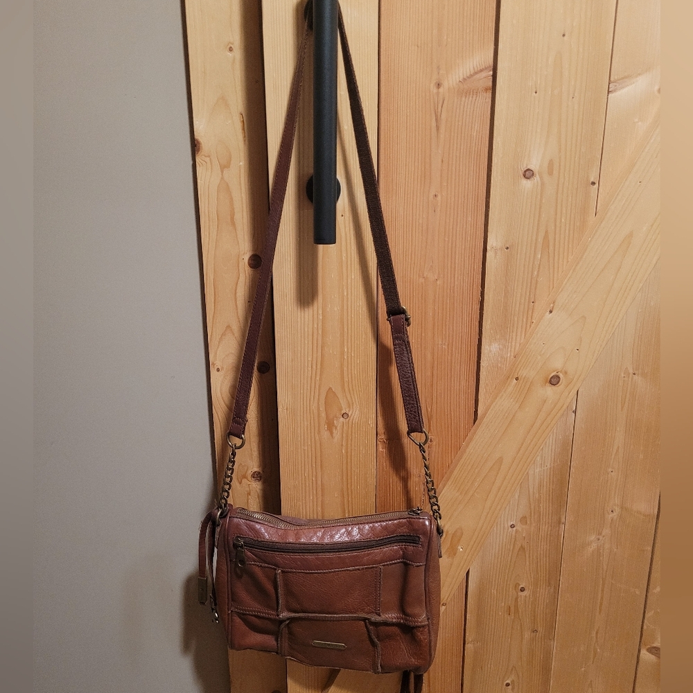 Lucky Brand Brown Leather Crossbody Bag
